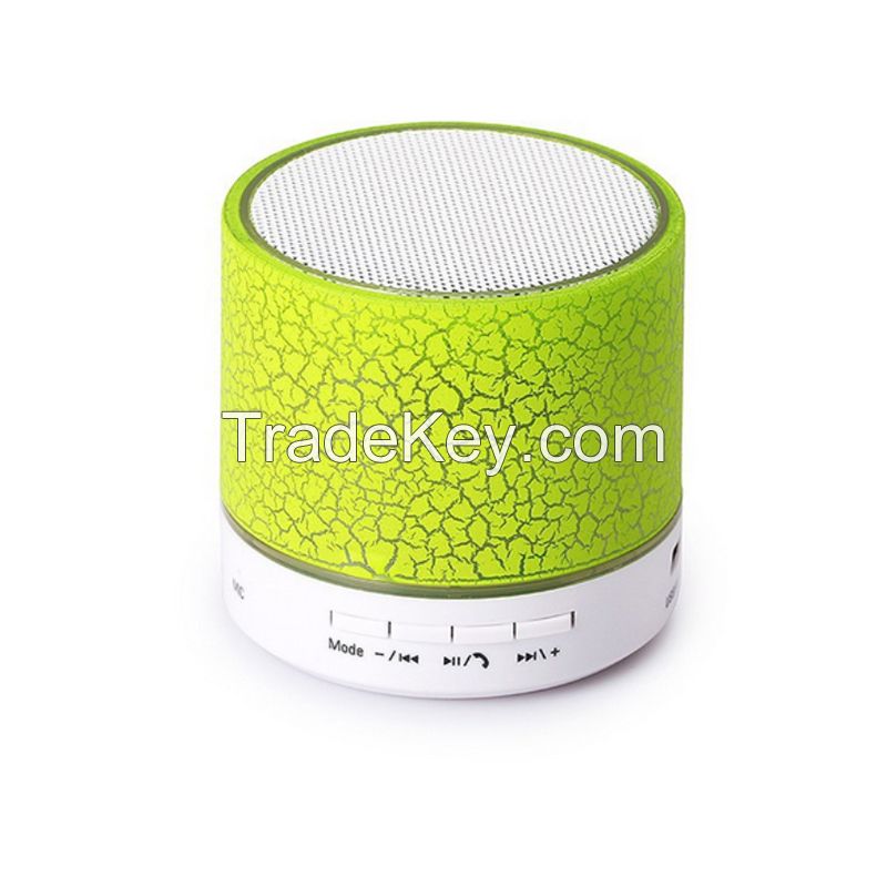 portable mini mobile speaker bluetooth  with colorfull LED TF card