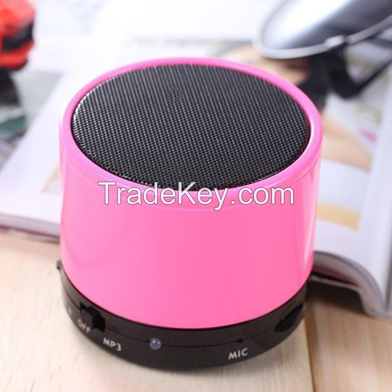 stereo mini metal bluetooth speaker hifi wireless handsfree with TF card