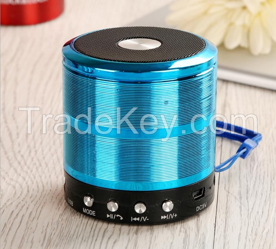 HIFI Stereo portable mini bluetooth wireless speaker ws 887 USB TF mini speaker 