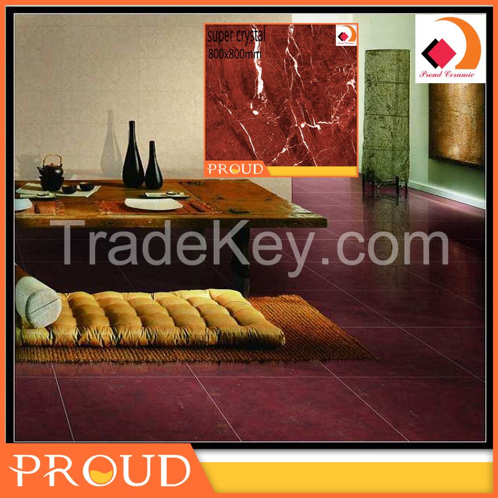 Foshan manufactory good price crystal surface glazed porcelain floor tile