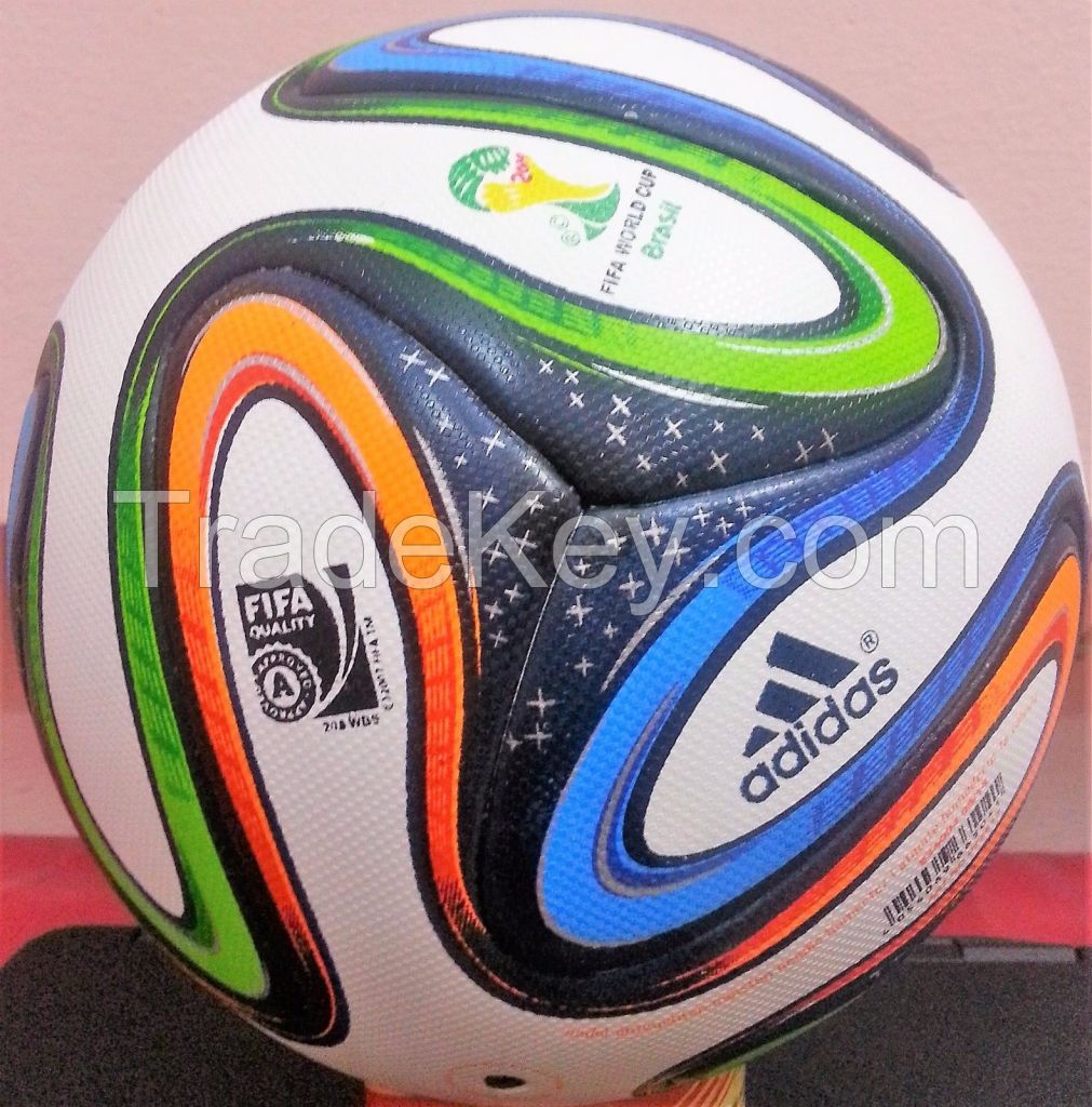 ADIDAS BRAZUCA OFFICIAL MATCH FINAL FIFA WORLD CUP-2014 RIO, BRASIL 6 PANEL SOCCER BALL-SIZE 5 