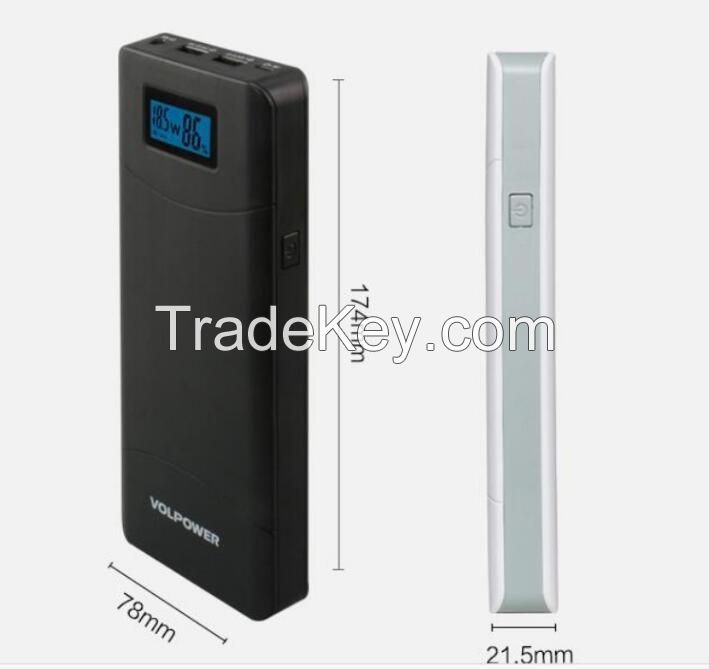 Wholesale high capacity type c power bank 15600mah with ICR 18650 battery