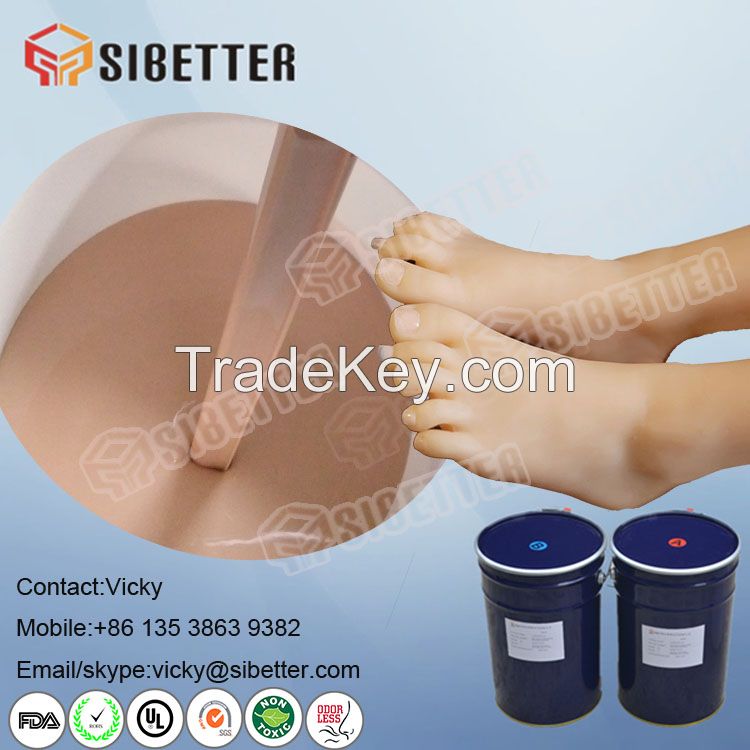 Human Skin Color Medical Grade Silicone for Prosthetic Foot