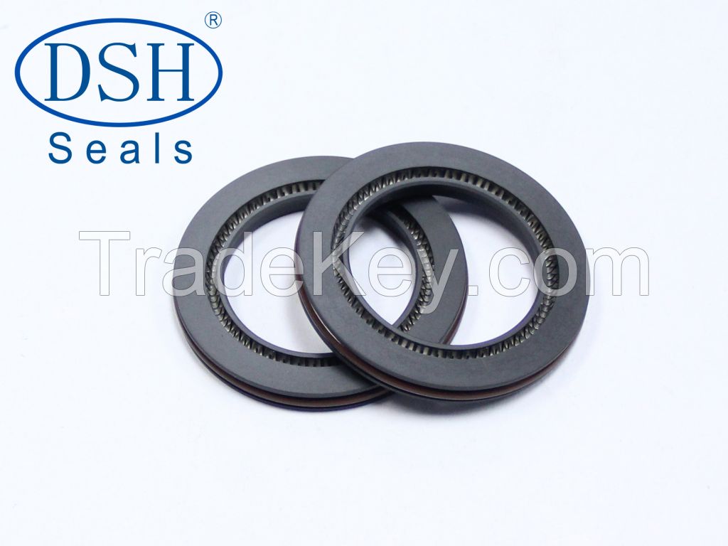 PTFE and H type spring activated seal