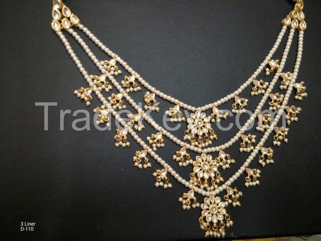 imitation jewellery, earrings, necklaces