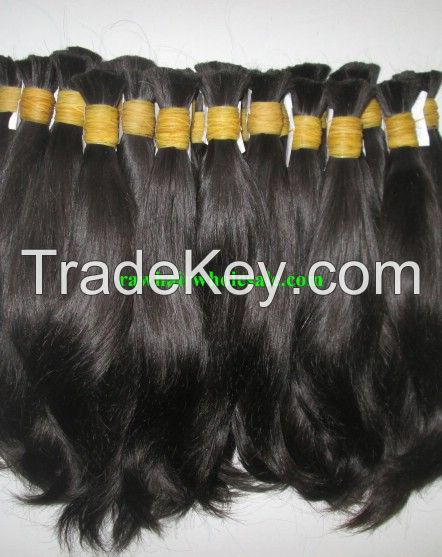 Bulk Straight Raw Hair from Donors, Unprocessed human hair