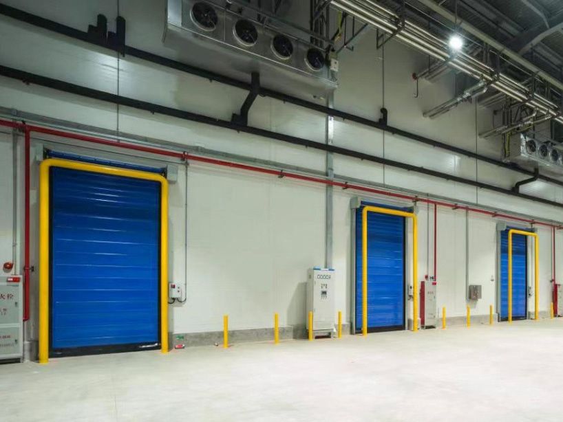 High speed cold storage door