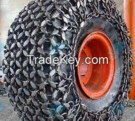 Factory supply black painted tire protection chain