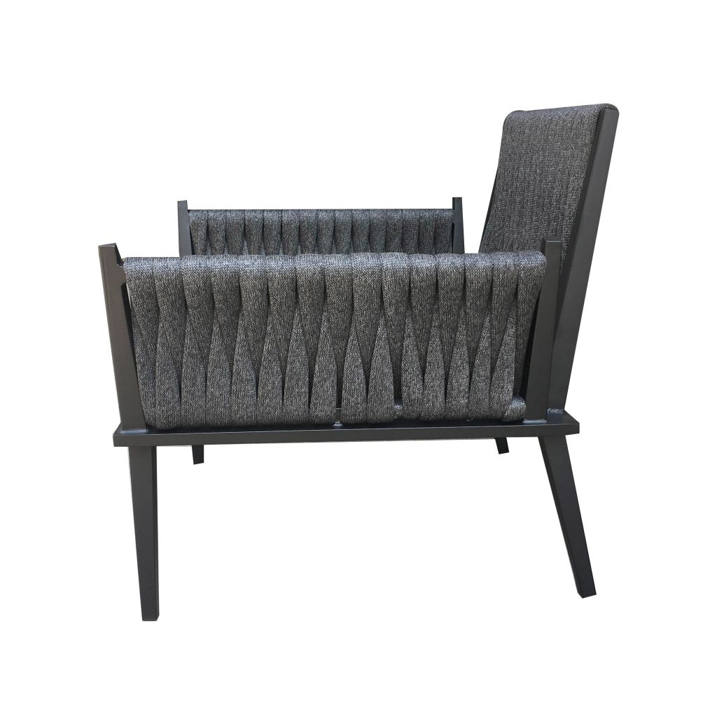 Outdoor Aluminum Furniture Rope Weaving Hotel Sofa Chair Garden Furniture (S56)