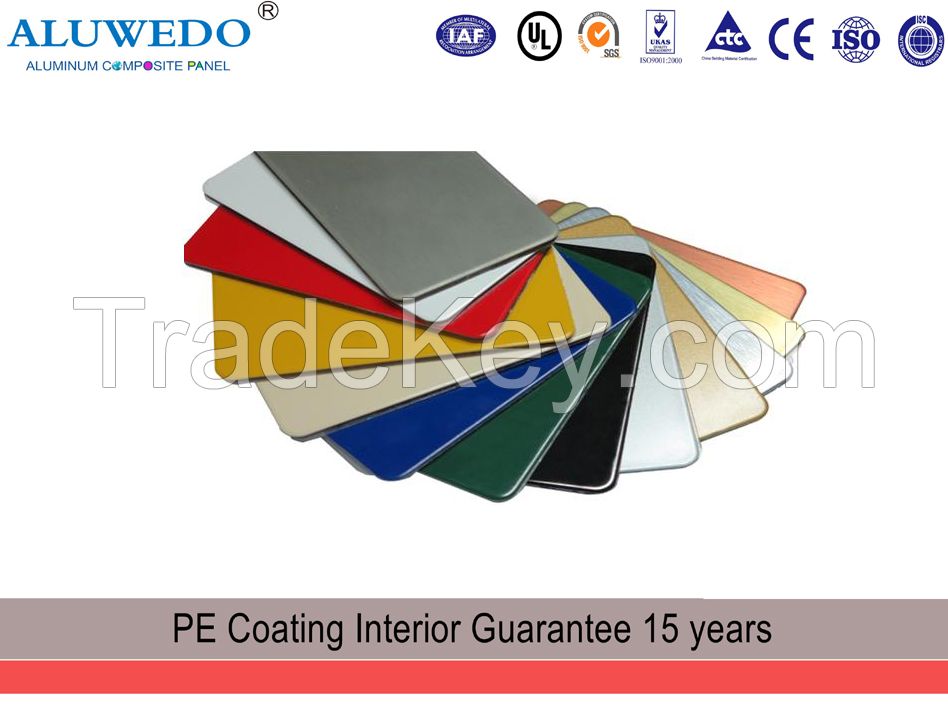 3MM 4MM  1220mmx2440mm PE Painting Aluminum Composite Panel interior decorative panel Aluminium Composite Panel Building Material Signage board Billboard