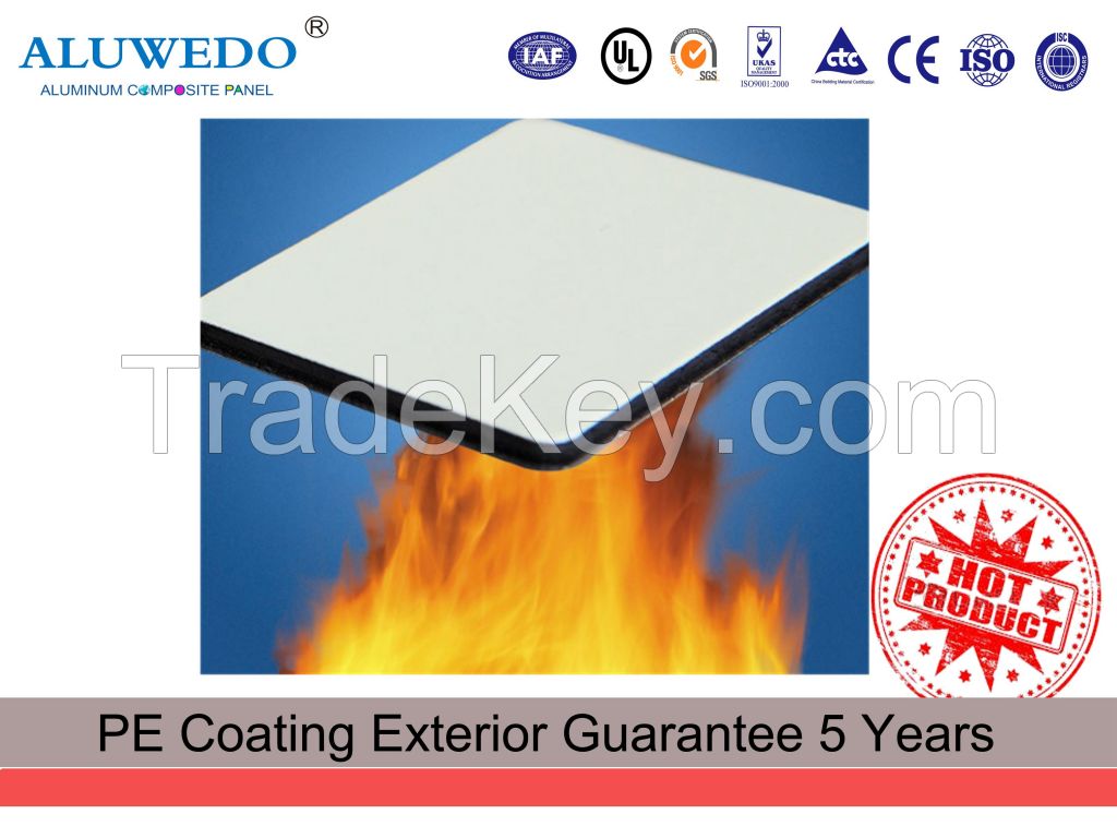 4MM 1220mmx2440mm PVDF Fire-resistant Aluminum Composite Panel Exterior Wall Cladding Panel ACP ACM Decorative Building material