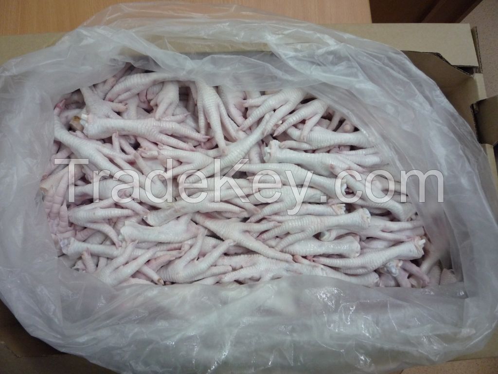 Grade A Processed Frozen Chicken Feet/Paws for sale.