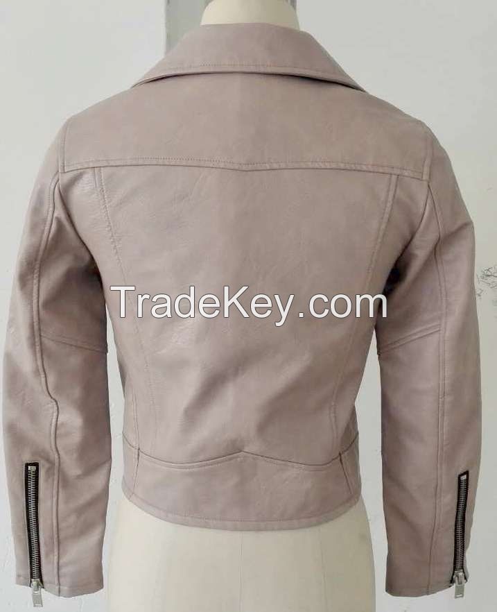 Women's faux leather jackets