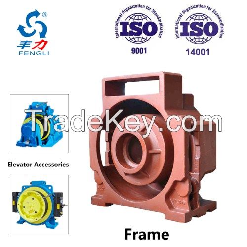 Disa Production Line Custom Make Iron Casting for Elevator Traction Machine