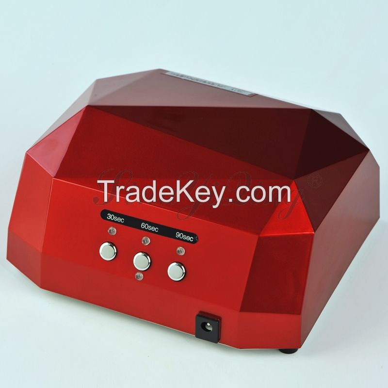 36W Diamond UV tube Led nail dryer portable nail lamp