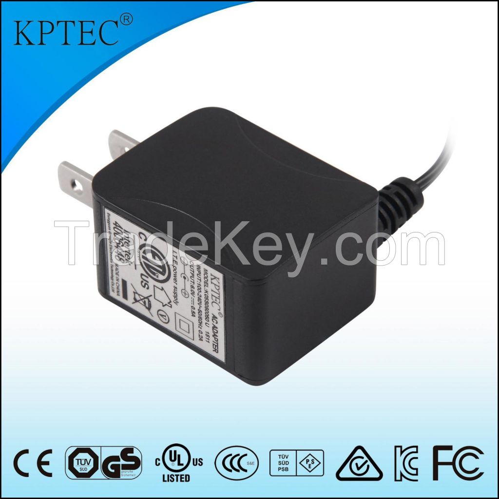 Level 6 Efficiency 5V 1A AC Adapter with UL Certificate