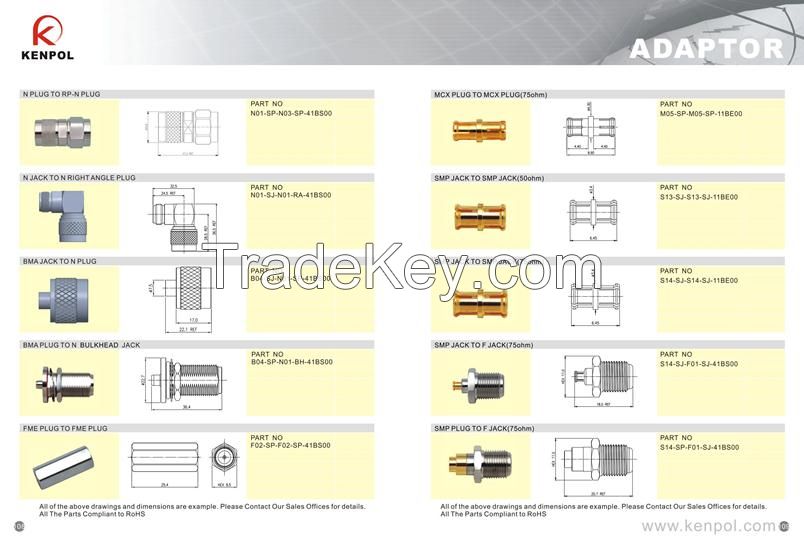 Adaptor CONNECTOR Multi-model series for cable