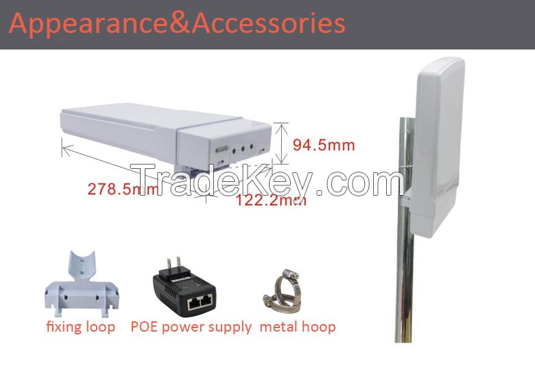 3km 300mbps 5.8g Outdoor Wireless Transmission Equipment