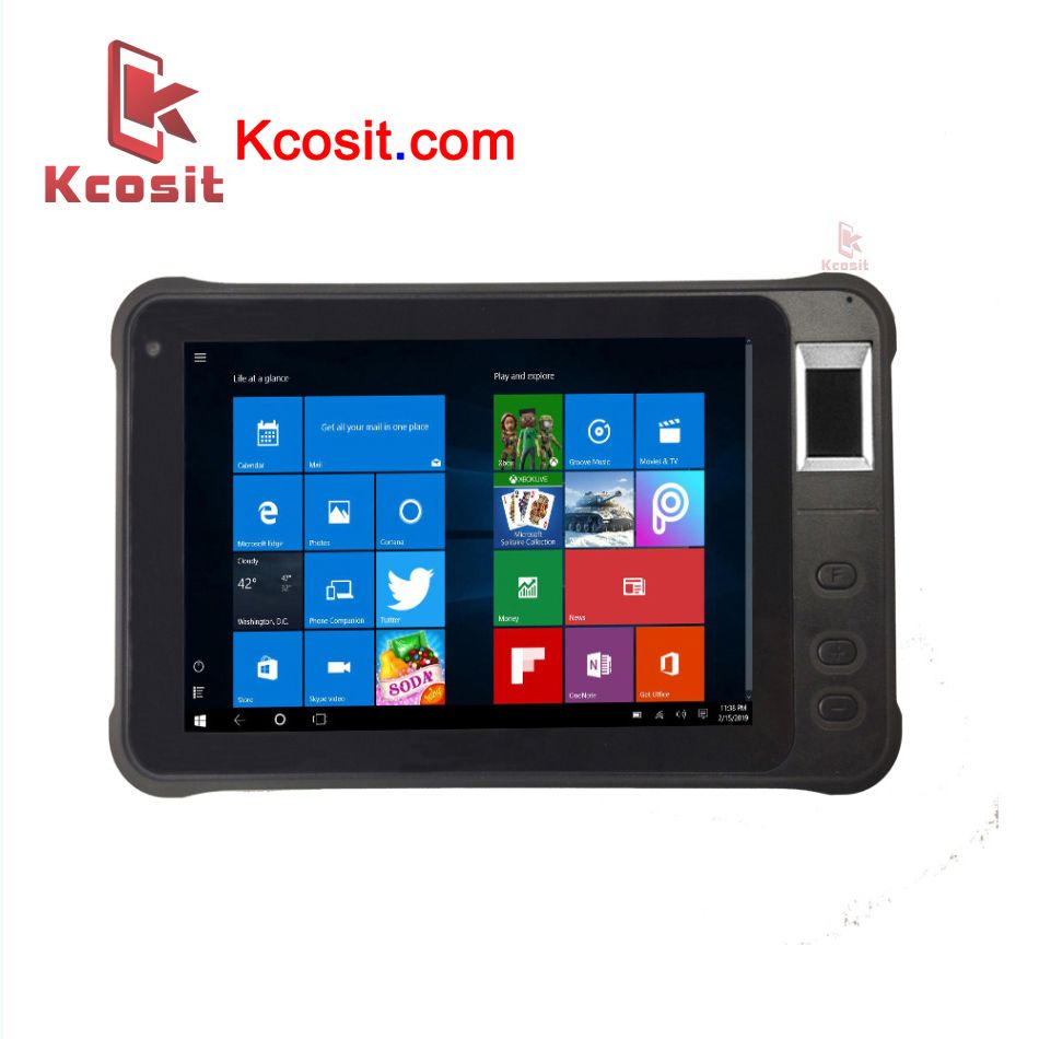 Kcosit K75 Rugged Windows Tablet PC Fingerprint Reader UHF RFID IP67 Waterproof 7&amp;amp;quot; 1280x800 HDMI 2D Barcode Scanner PDA