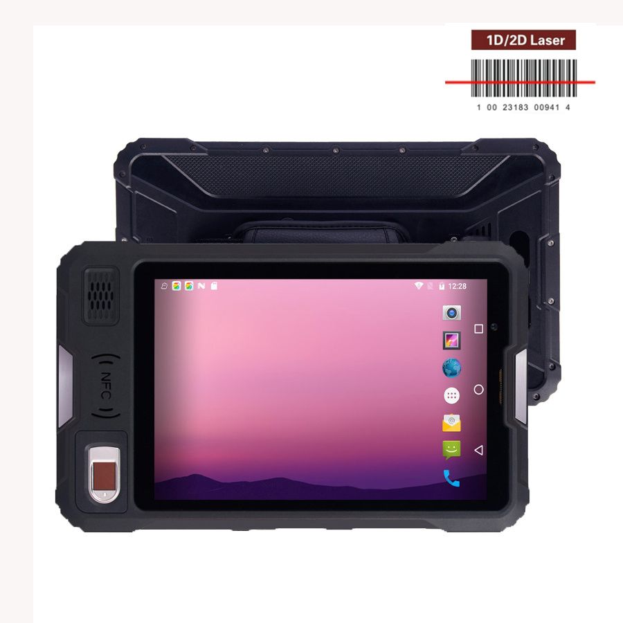 2019 original Kcosit P9000 Rugged Android Tablet PC 8&amp;quot; Waterproof Fingerprint Reader PDA Handheld Mobile Terminal 4G UHF RFID Reader