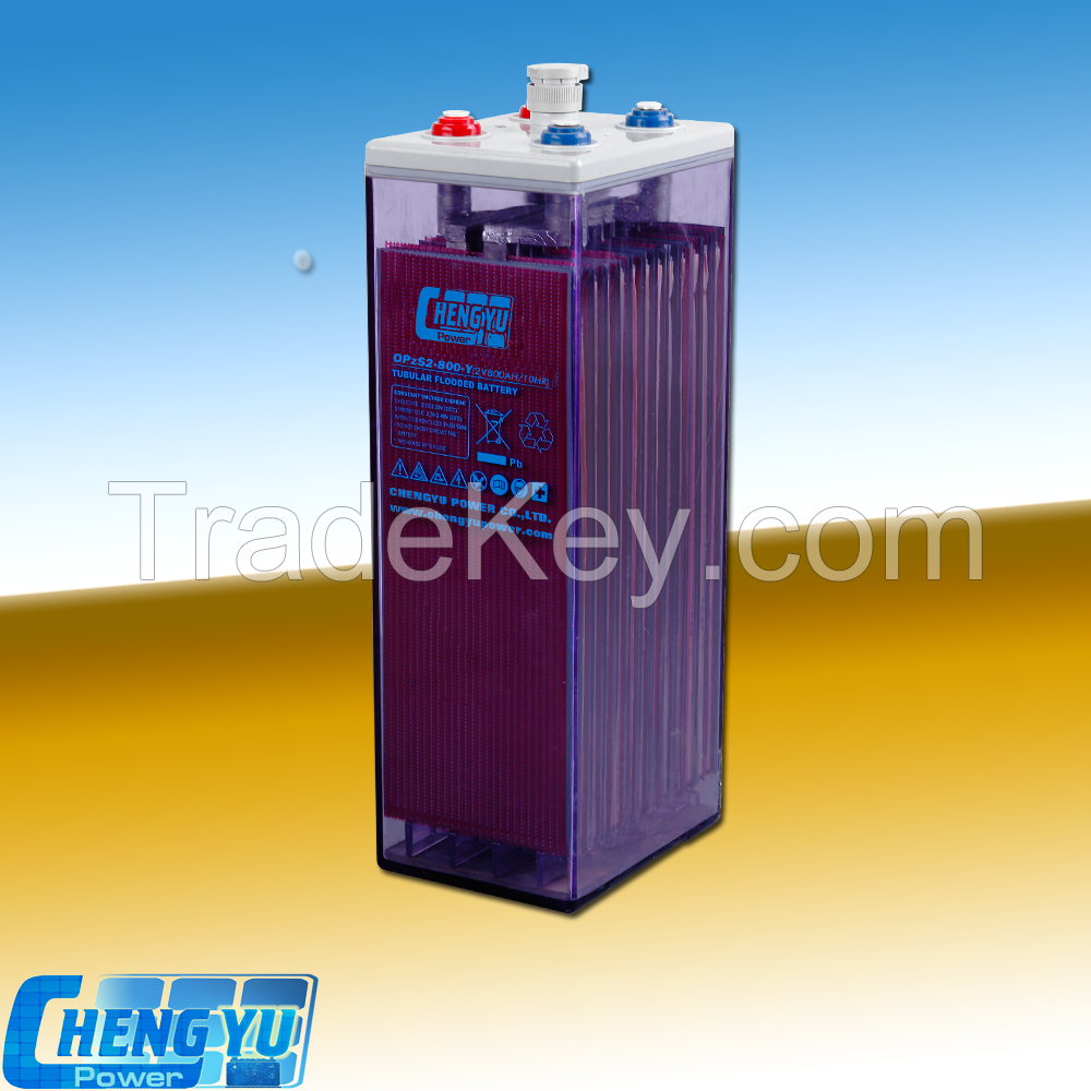 OPzS Series Flooded Tubular Lead-acid 2v800ah battery