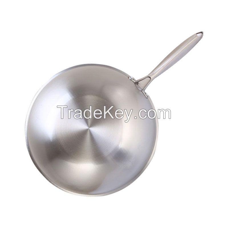 Stainless Steel Wok Non Stick Pot Pan Cookware Masterclass Premium Cookware 