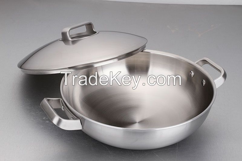 Stainless Steel Wok Pot Cookware Amc Cookware Price Biryani Cooking Pot 