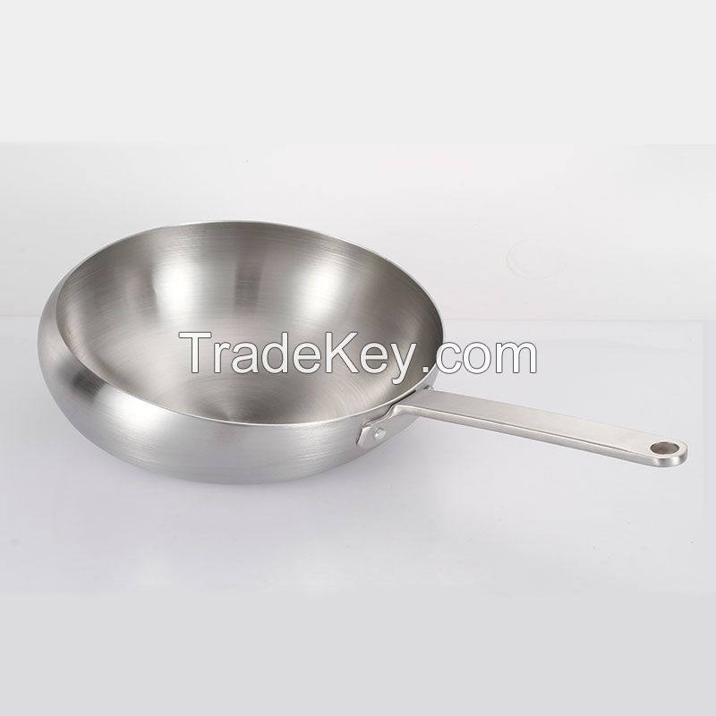 Stainless Steel Cooking Wok Asterclass Premium Cookware Non Stick Kitchenware 