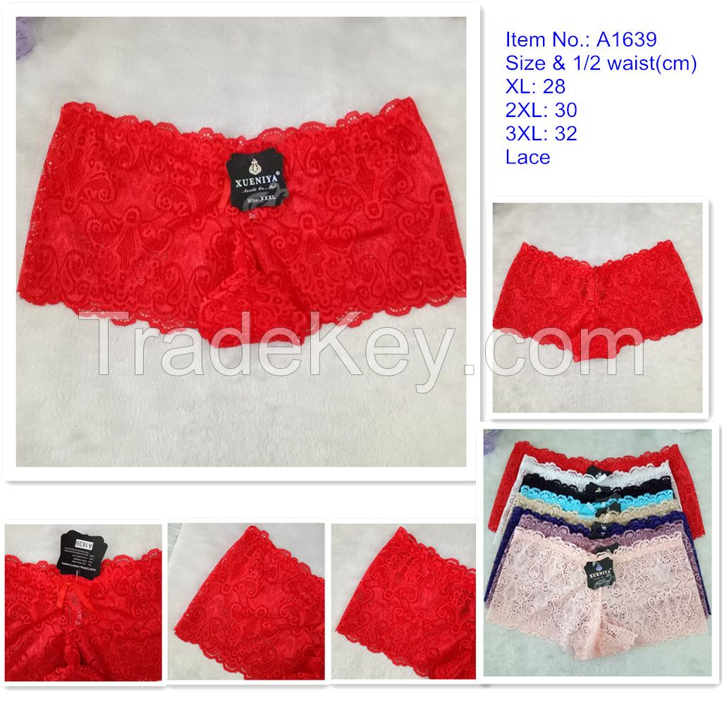 OEM wholesale new style pink boyshorts sexy comfortable lace fancy pan