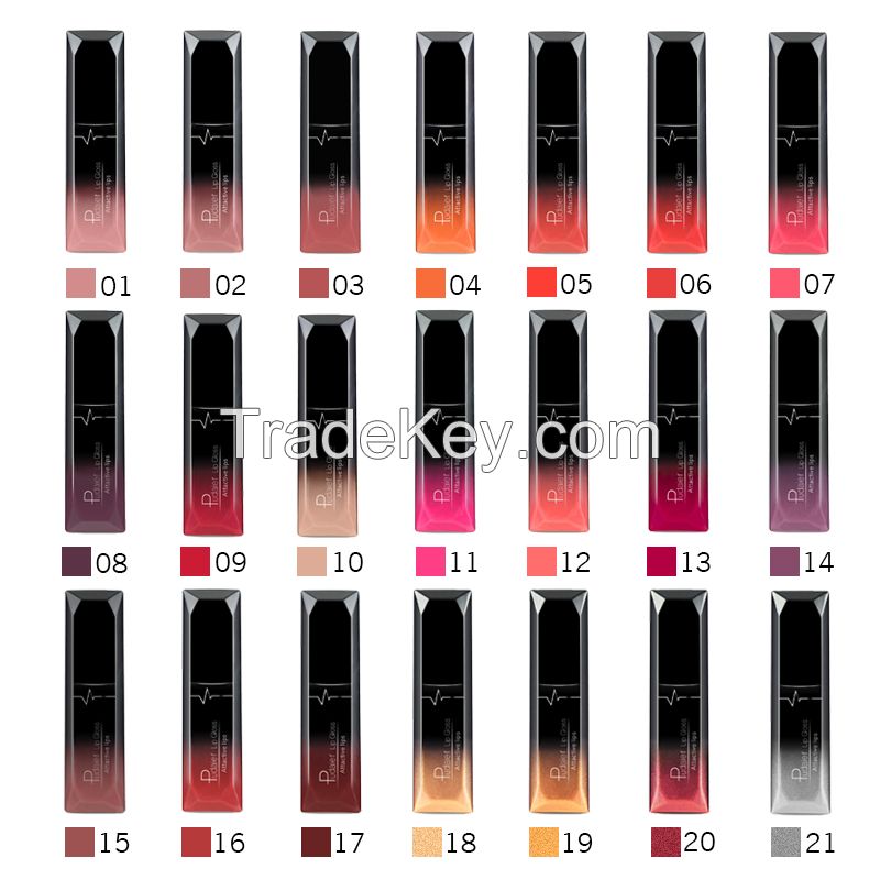 Pudaier Sexy 21Colors Lipgloss Waterproof Matte Liquid Lipstick Lip Makeup