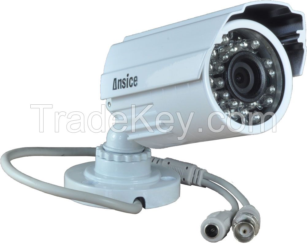 Ansice Wide Angle CCTV Camera(White) Day Night 24 IR LEDs 3.6mm 1000tvl Cmos With Ir-cut Bullet Security Camera Cctv Home Systems Waterproof Infrared 