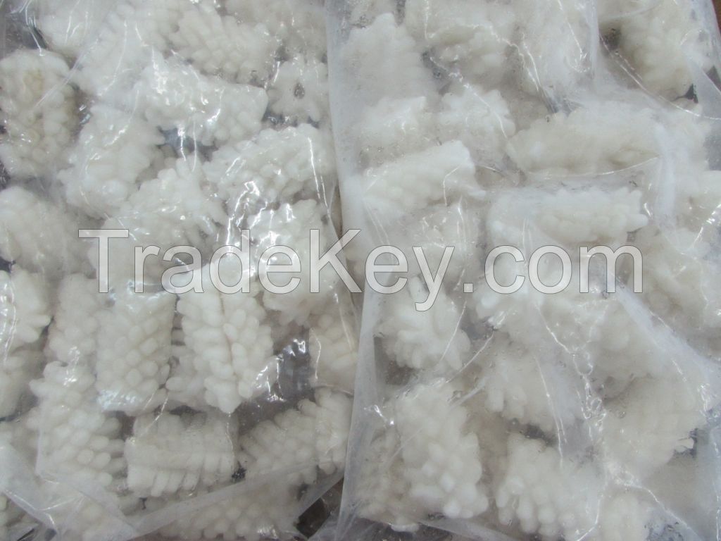 frozen pineapple cutted equatorial squid flower
