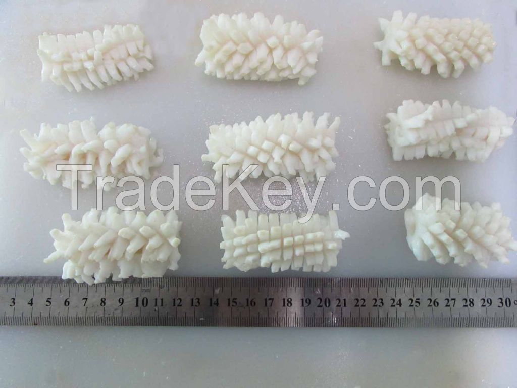frozen pineapple cutted equatorial squid flower