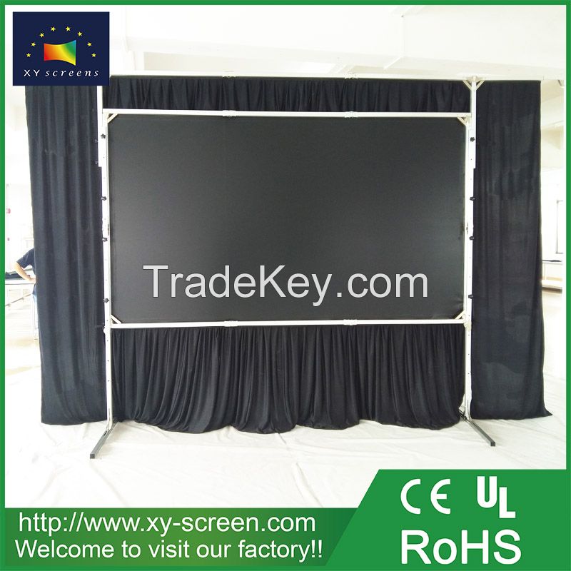 XYSCREEN 200 inch fast folding projection screen commercial exhibition show screen inflatable projector screen