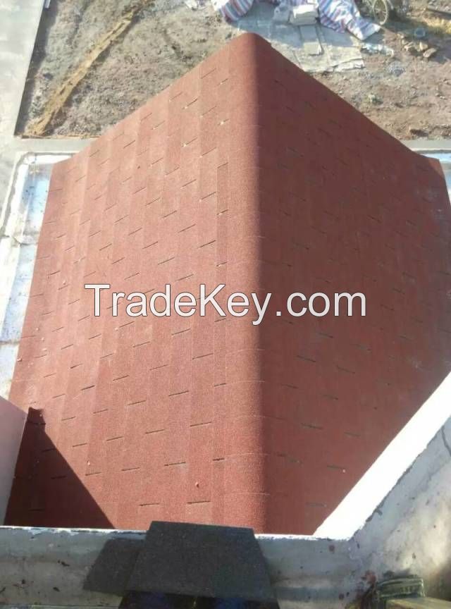 Coloured Asphalt Shingles Laminated Architectural Asphalt Shingles Roofing Felt