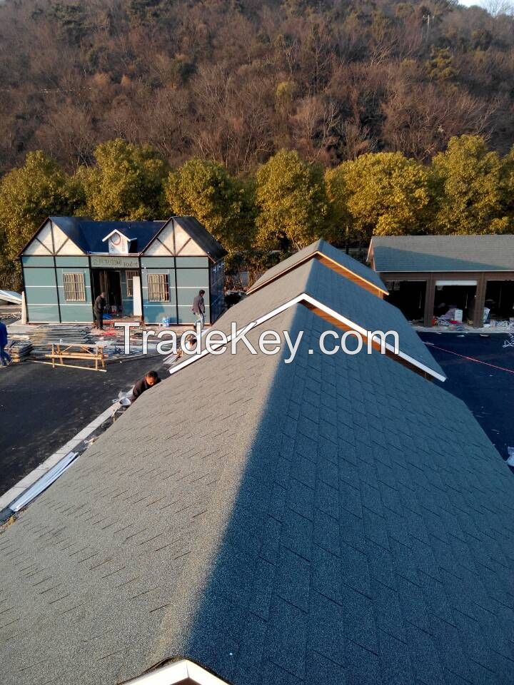 Coloured Asphalt Shingles Laminated Architectural Asphalt Shingles Roofing Felt