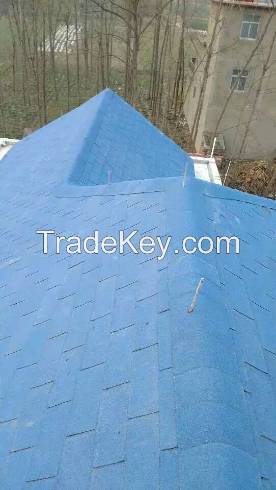 Coloured Asphalt Shingles Laminated Architectural Asphalt Shingles Roofing Felt