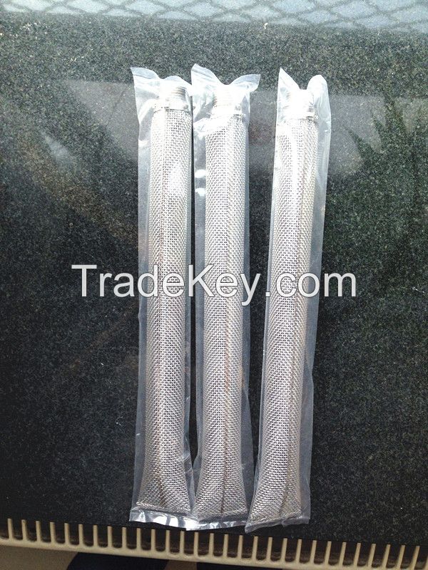 Extra Fine Mesh  bazooka screen tubes with spigot ball valve Brew Tapper Kettle Screen, Stainless Steel Bazooka Screen