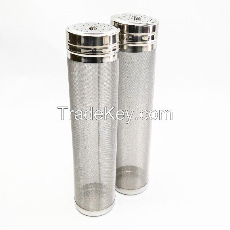 300 Micron Stainless Steel Homebrew Beer Dry Hopper Filter, home brew beer corny beer kegs filter