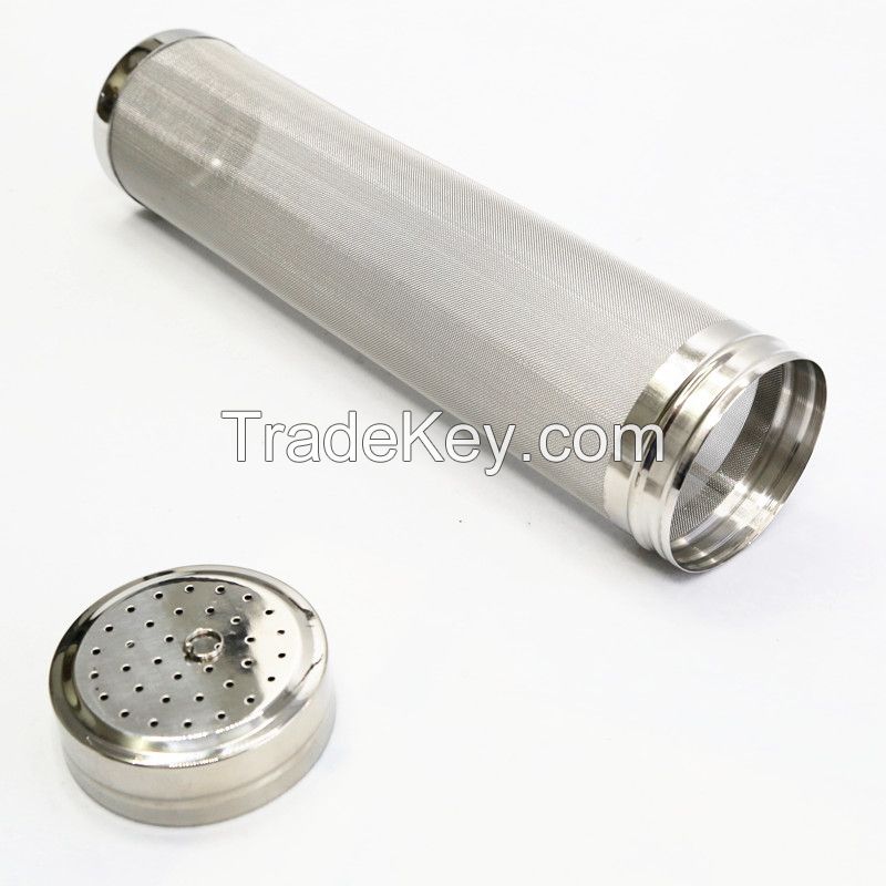 300 Micron Stainless Steel Homebrew Beer Dry Hopper Filter, home brew beer corny beer kegs filter