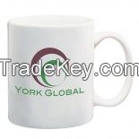 11 oz. White Ceramic Mug