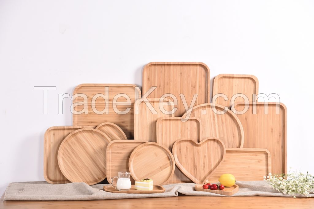 Bamboo food plates