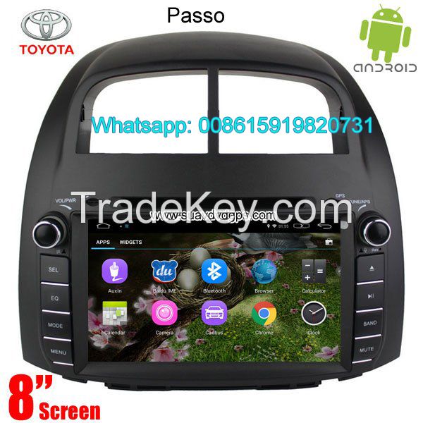 Android GPS navigation camera for Toyota Passo Car audio radio