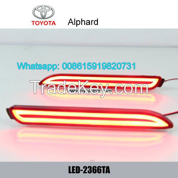 Car LED Rear Bumper Brake Turn Signal Lights for Toyota Alphard