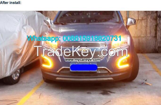 Car DRL car daytime running lights auto front daylight sale for Chevrolet Tracker