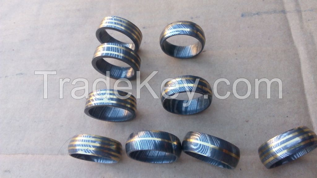 damascus steel rings 0787