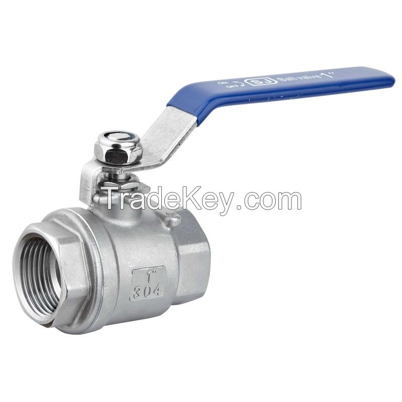 2PC Stainless steel ball valve