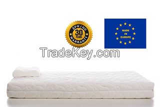 Memory foam pocket spring mattress with removeable protector