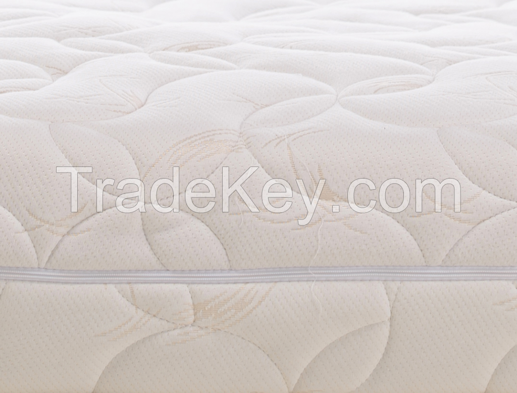 Memory foam pocket spring mattress with removeable protector