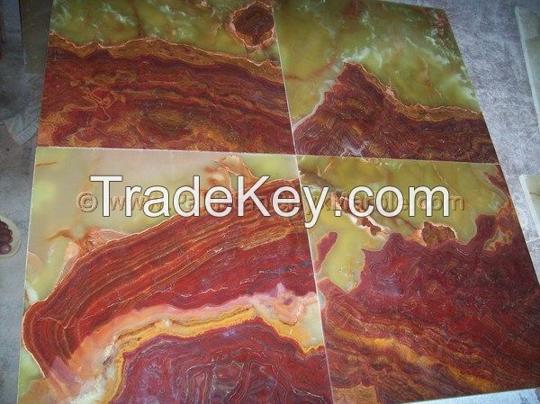 MULTI RED ONYX TILES COLLECTION